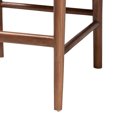 bali & pari - Maryland Counter Stool in Natural/Walnut Brown - Maryland-Wood/Rattan-CS view 6