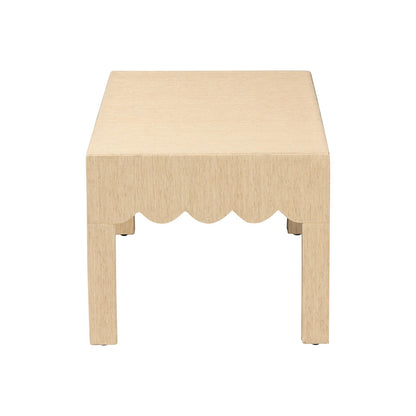 bali & pari  - Mason Coffee Table in Beige - Lucas-Faux Raffia-Coffee Table view 3