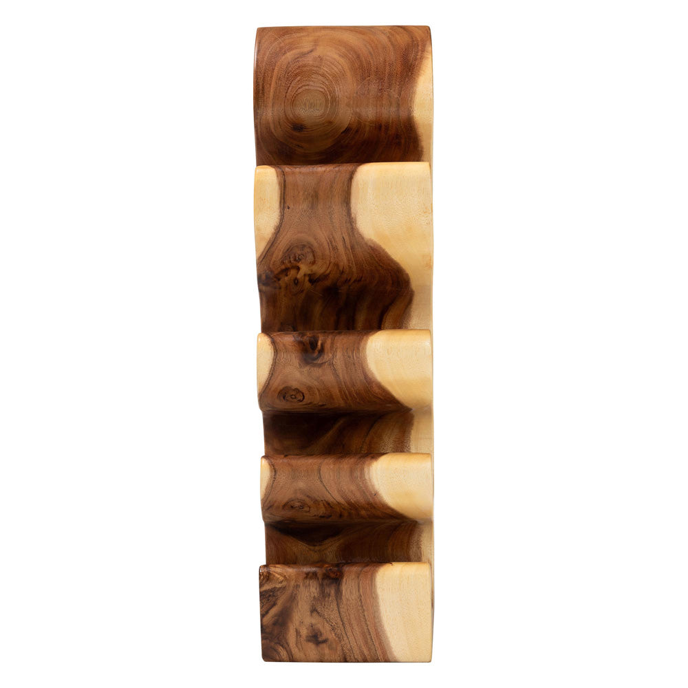 bali & pari - Matana Wine Rack in Natural - Suar WR 002-Natural/Wooden-Wine Rack view 3