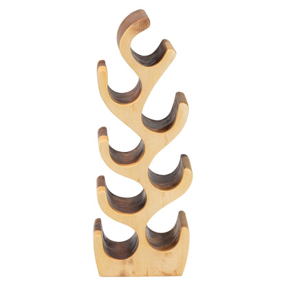 bali & pari - Matana Wine Rack in Natural - Suar WR 002-Natural/Wooden-Wine Rack view 4