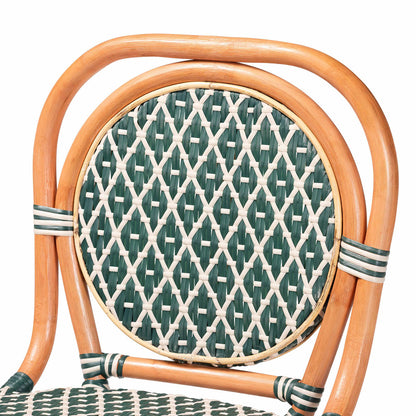 bali & pari - Mattie Counter Stool in Natural Brown/Green/White - Mattie-Rattan-Green/White-No Arm-CS view 5