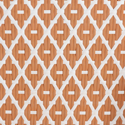 bali & pari - Mattie Dining Chair in Natural Brown/Beige/White - Mattie-Rattan-Beige/White-Arm-DC view 7