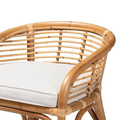 bali & pari - Maverick Counter Stool in White/Natural Brown - Maverick-Rattan-CS view 5