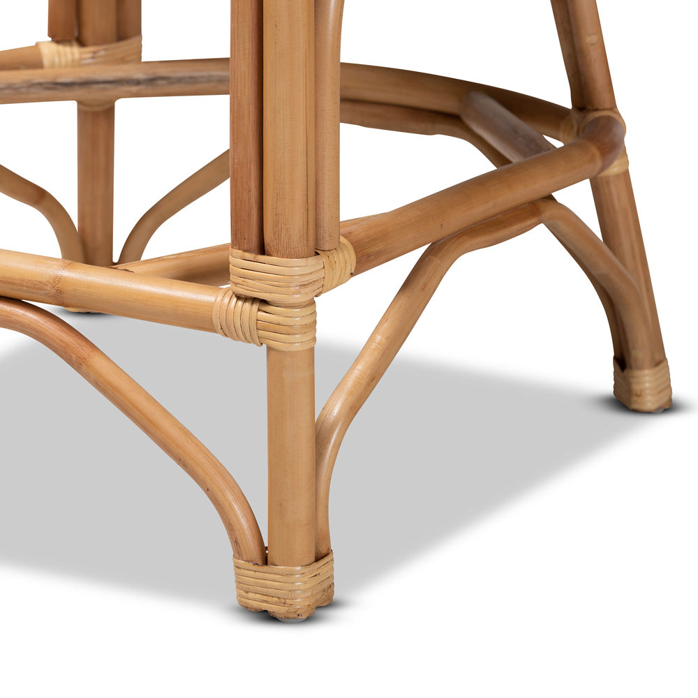 bali & pari - Maverick Counter Stool in White/Natural Brown - Maverick-Rattan-CS view 6