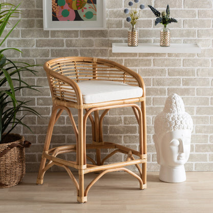 bali & pari - Maverick Counter Stool in White/Natural Brown - Maverick-Rattan-CS view 8