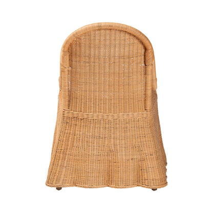 bali & pari  - Maya Dining Chair in Light Honey - Maya-Light Honey Rattan-Cushion-CC view 4