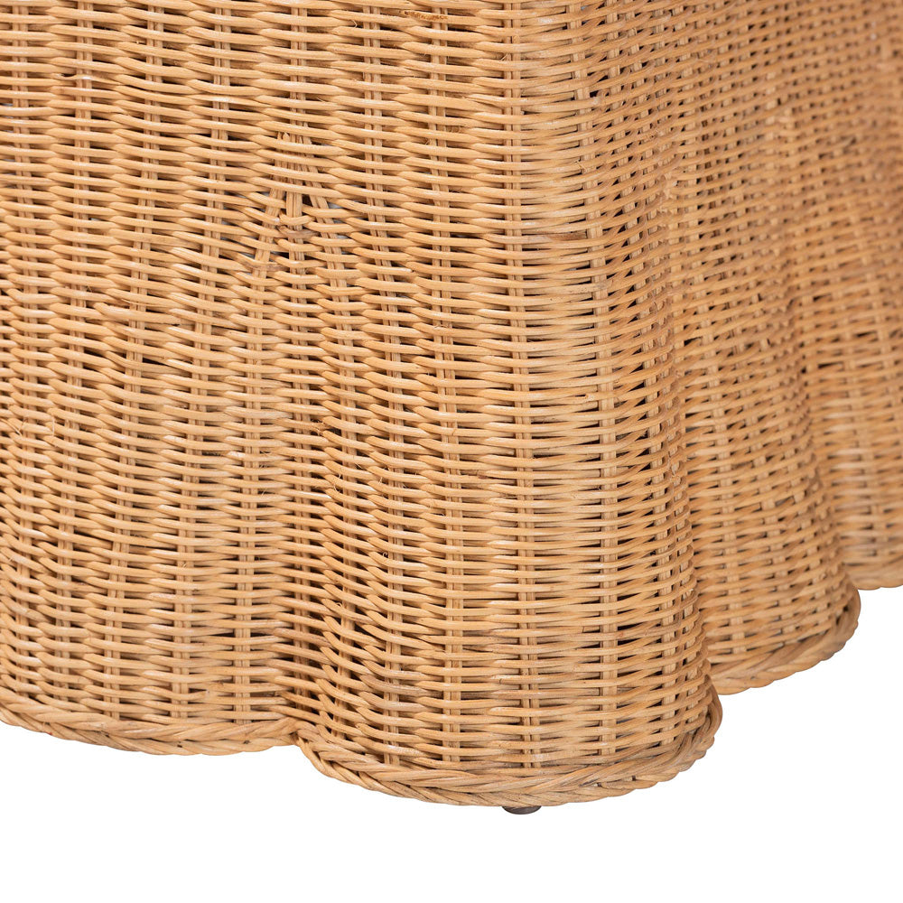 bali & pari  - Maya Dining Chair in Light Honey - Maya-Light Honey Rattan-Cushion-CC view 5