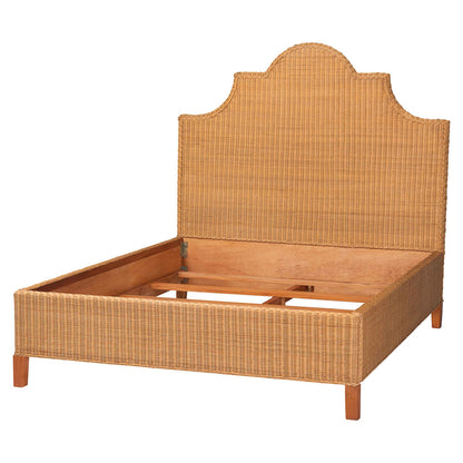 bali & pari  - Melanie Queen Size Bed in Light Honey - Melanie-Wood/Light Honey-Queen view 3