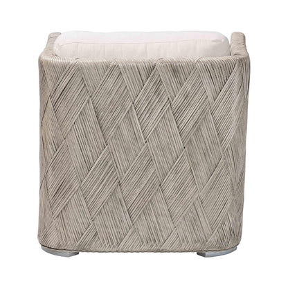 bali & pari - Melbourne Arm Chair in Whitewash - Melbourne-White Wash-Cushion-CC view 4