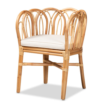 bali & pari - Melody Chair in Natural/White - Melody-Natural-DC view 1