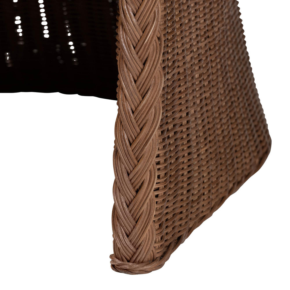 bali & pari - Memphis Arm Chair in Peanut Brown - Memphis-Peanut Brown/Rattan-CC view 5