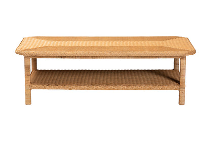 bali & pari - Minahasa Coffee Table - MINAHASA-Light Honey Rattan-Coffee Table view 2
