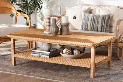 bali & pari - Minahasa Coffee Table - MINAHASA-Light Honey Rattan-Coffee Table view 5
