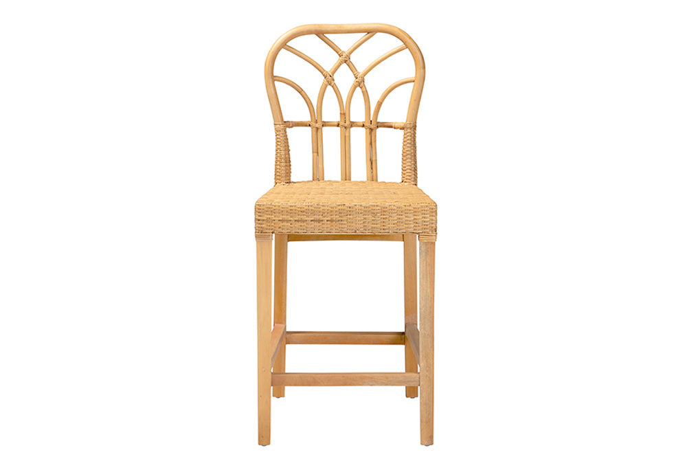 bali & pari  - Monaco Counter Stool - Monaco-Rattan-CC view 2