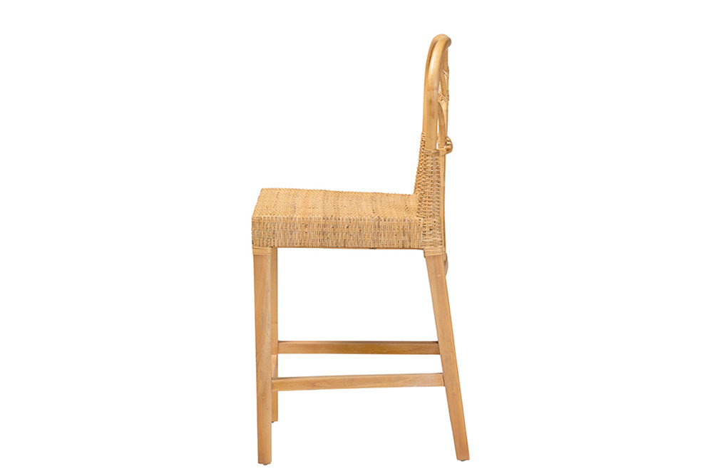 bali & pari  - Monaco Counter Stool - Monaco-Rattan-CC view 3