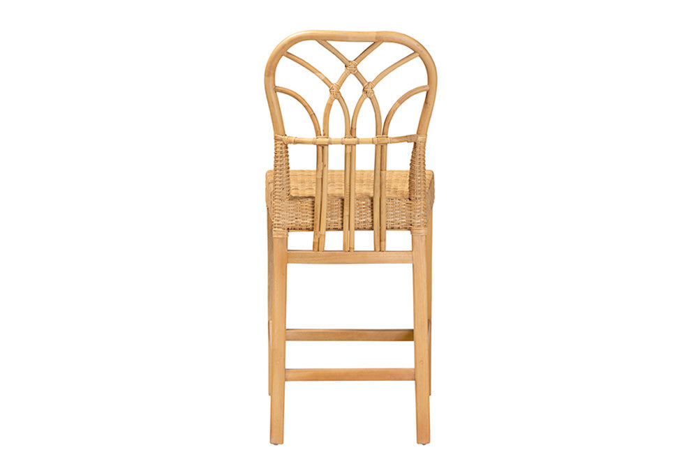 bali & pari  - Monaco Counter Stool - Monaco-Rattan-CC view 4