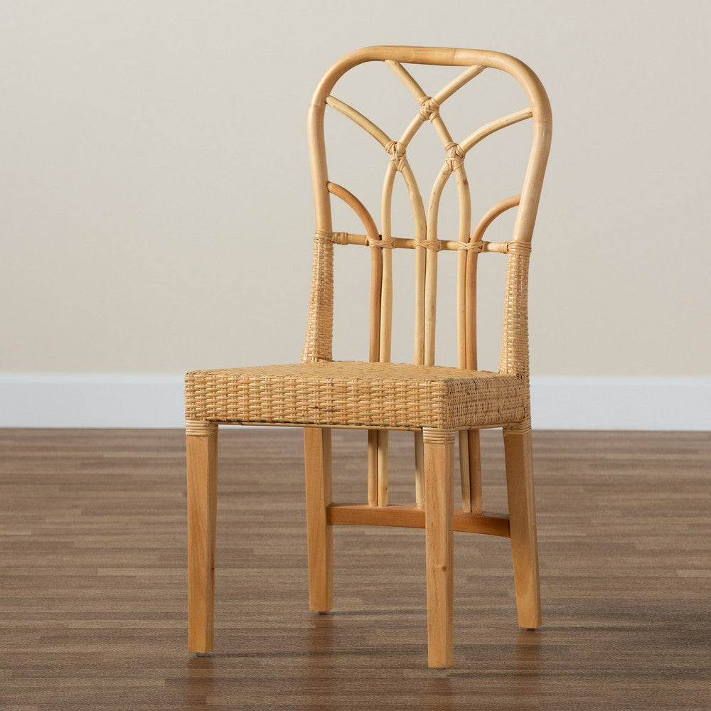 bali & pari - Monaco Dining Chair in Natural Brown/Oak Brown - Monaco-Rattan-DC view 9