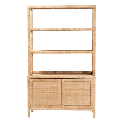 bali & pari - Mortis Storage Cabinet in Natural Brown - Marcelo-Natural-Cabinet-KD-Box view 3