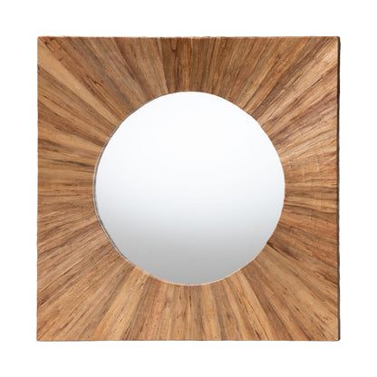 bali & pari - Mosa Mirror in Natural - Mosa-Pealed Waterhyachinth-Mosaic-Mirror view 1