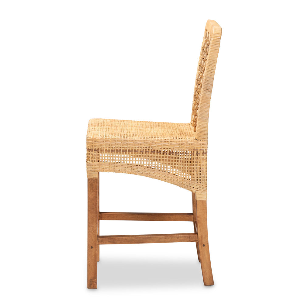 bali & pari - Moscow Counter Stool in Natural Brown/Walnut Brown - Moscow-Teak-CS view 3