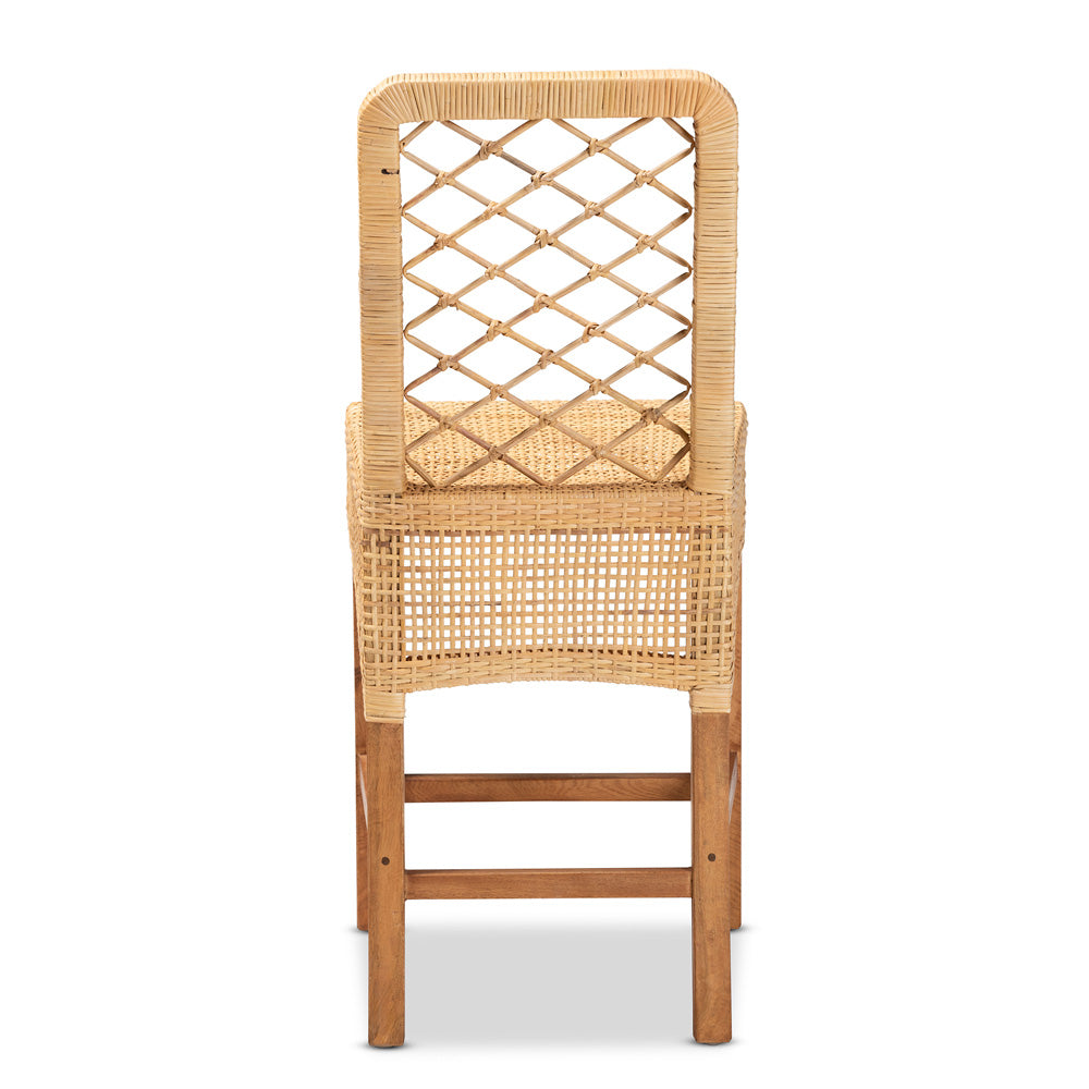 bali & pari - Moscow Counter Stool in Natural Brown/Walnut Brown - Moscow-Teak-CS view 4