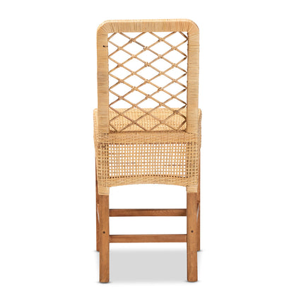 bali & pari - Moscow Counter Stool in Natural Brown/Walnut Brown - Moscow-Teak-CS view 4