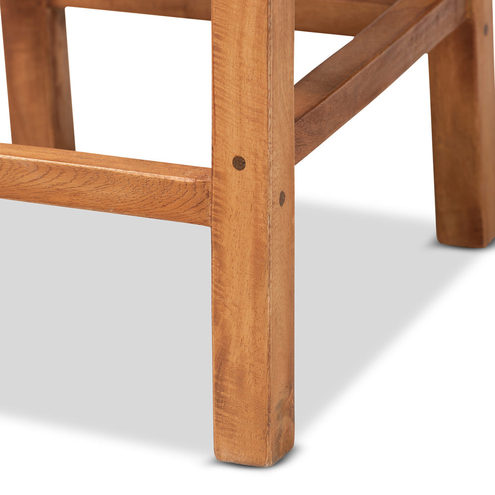 bali & pari - Moscow Counter Stool in Natural Brown/Walnut Brown - Moscow-Teak-CS view 6