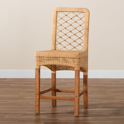 bali & pari - Moscow Counter Stool in Natural Brown/Walnut Brown - Moscow-Teak-CS view 9