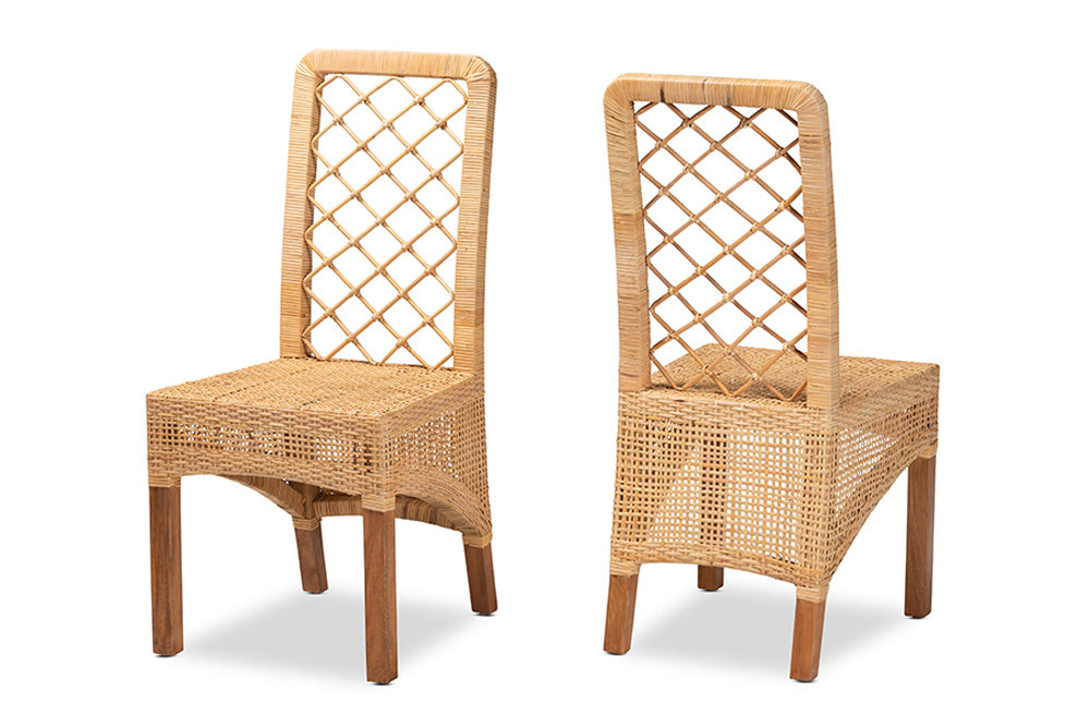 bali & pari - Moscow Dining Chair Set of 2 - Moscow-Teak-DC view 1
