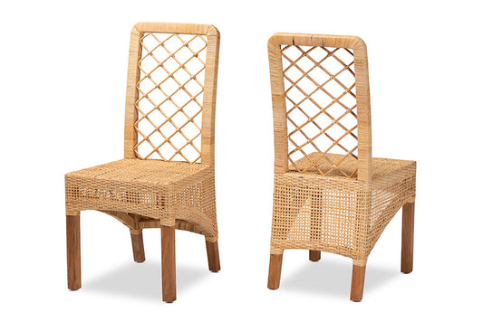 bali & pari - Moscow Dining Chair Set of 2 - Moscow-Teak-DC view 1