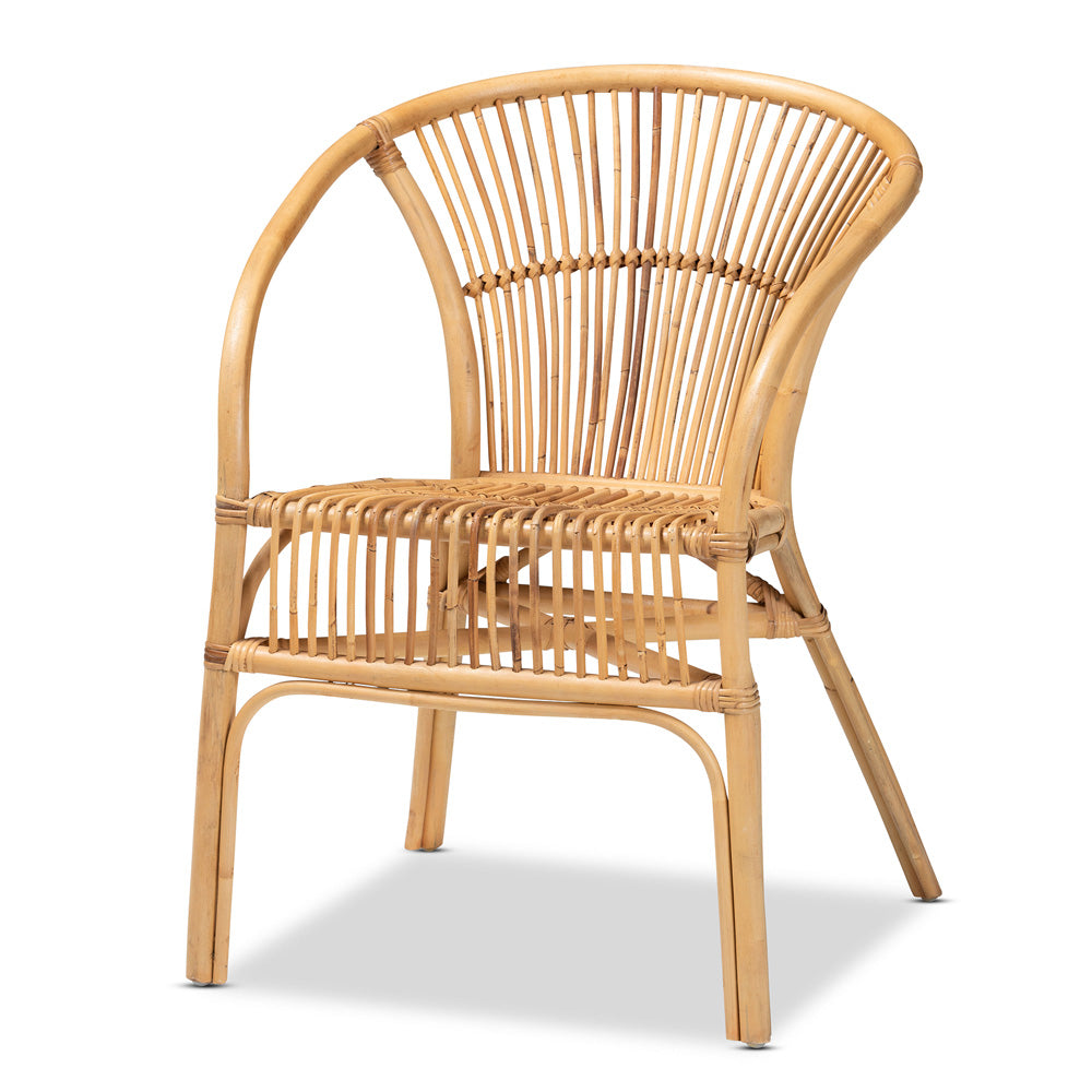 bali & pari - Murai Dining Chair in Natural Brown - Murai-Rattan-DC view 1