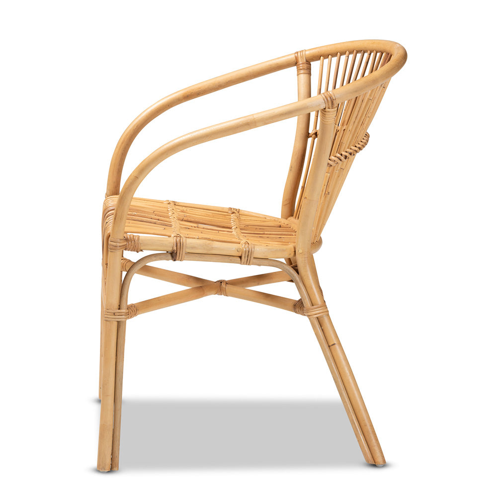 bali & pari - Murai Dining Chair in Natural Brown - Murai-Rattan-DC view 3