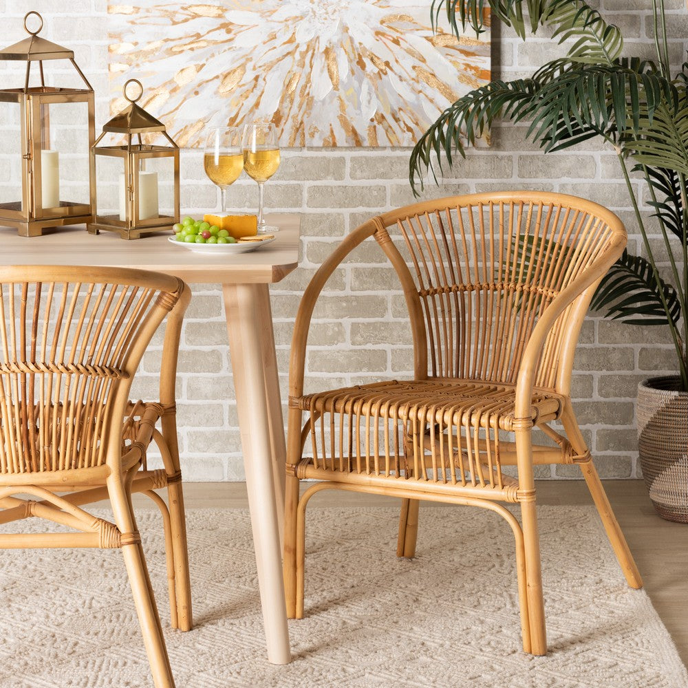 bali & pari - Murai Dining Chair in Natural Brown - Murai-Rattan-DC view 8