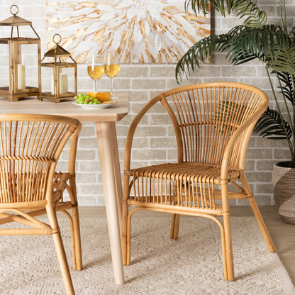 bali & pari - Murai Dining Chair in Natural Brown - Murai-Rattan-DC view 8