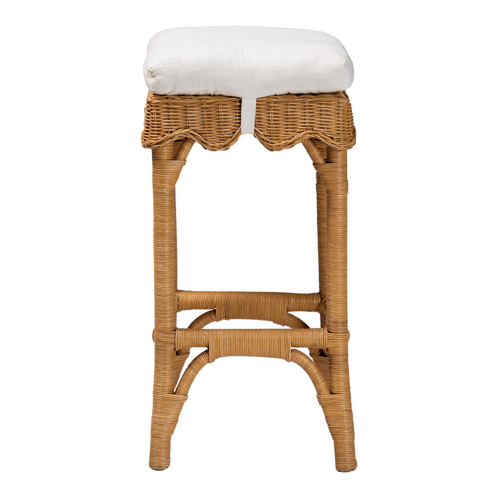 bali & pari - Muy Bar Stool in Honey/White - DC0899-B-Muy-Honey Rattan-Bar Stool view 3