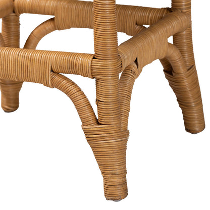 bali & pari - Muy Counter Stool in Honey/White - DC0899-A-Muy-Honey Rattan-Counter Stool view 5