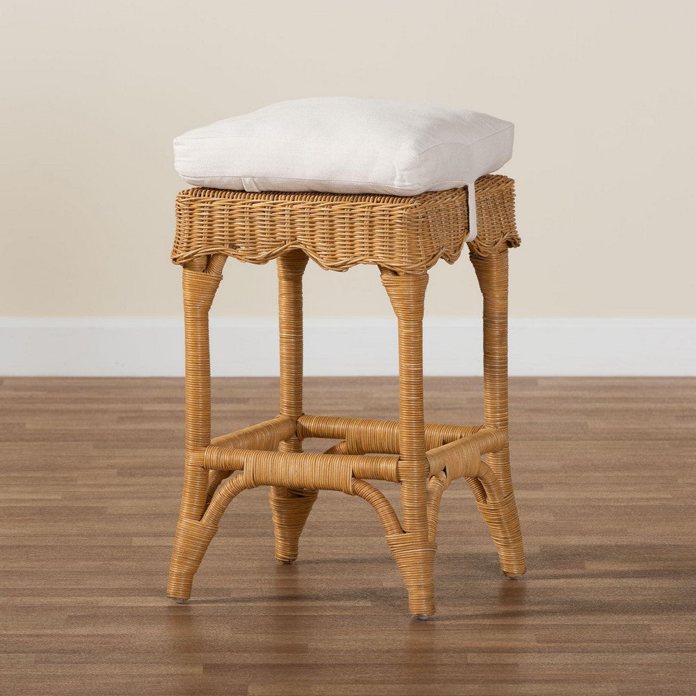 bali & pari - Muy Counter Stool in Honey/White - DC0899-A-Muy-Honey Rattan-Counter Stool view 8