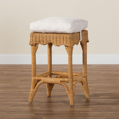bali & pari - Muy Counter Stool in Honey/White - DC0899-A-Muy-Honey Rattan-Counter Stool view 8