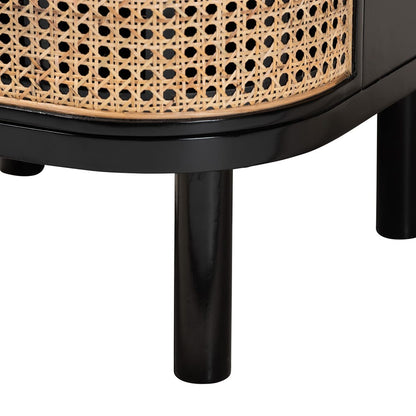 bali & pari - Nabila Nightstand in Black/Natural Brown - CMO4-End Table view 6