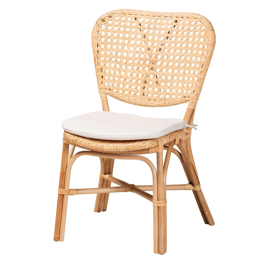 bali & pari - Nadira Dining Chair in Natural Brown - RCN003-Rattan-DC view 1