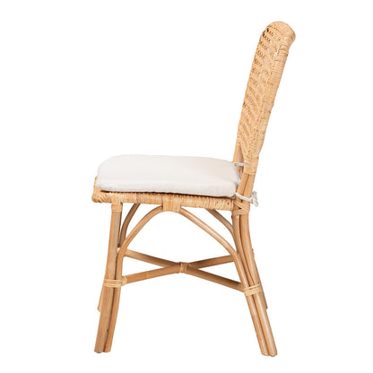 bali & pari - Nadira Dining Chair in Natural Brown - RCN003-Rattan-DC view 3