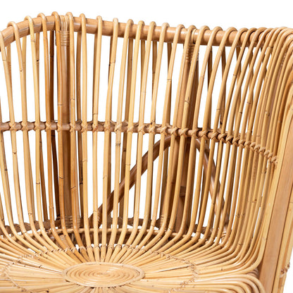 bali & pari  - Nagoya Chair in Natural Brown - Nagoya-Medium-Rattan-Lounge Chair view 5
