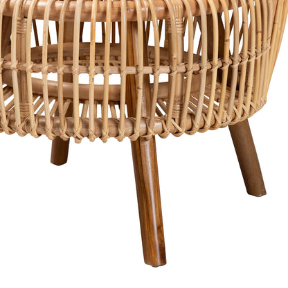 bali & pari  - Nagoya Chair in Natural Brown - Nagoya-Medium-Rattan-Lounge Chair view 6
