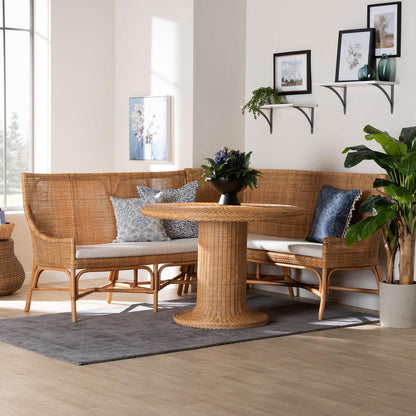 bali & pari - Nantai Dining Set in Light Honey - Baako/Braided-3PC Dining Set view 9