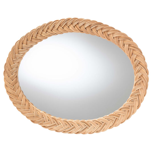bali & pari - Nara Mirror in Light Honey - WS169-Light Honey Rattan-Mirror view 1