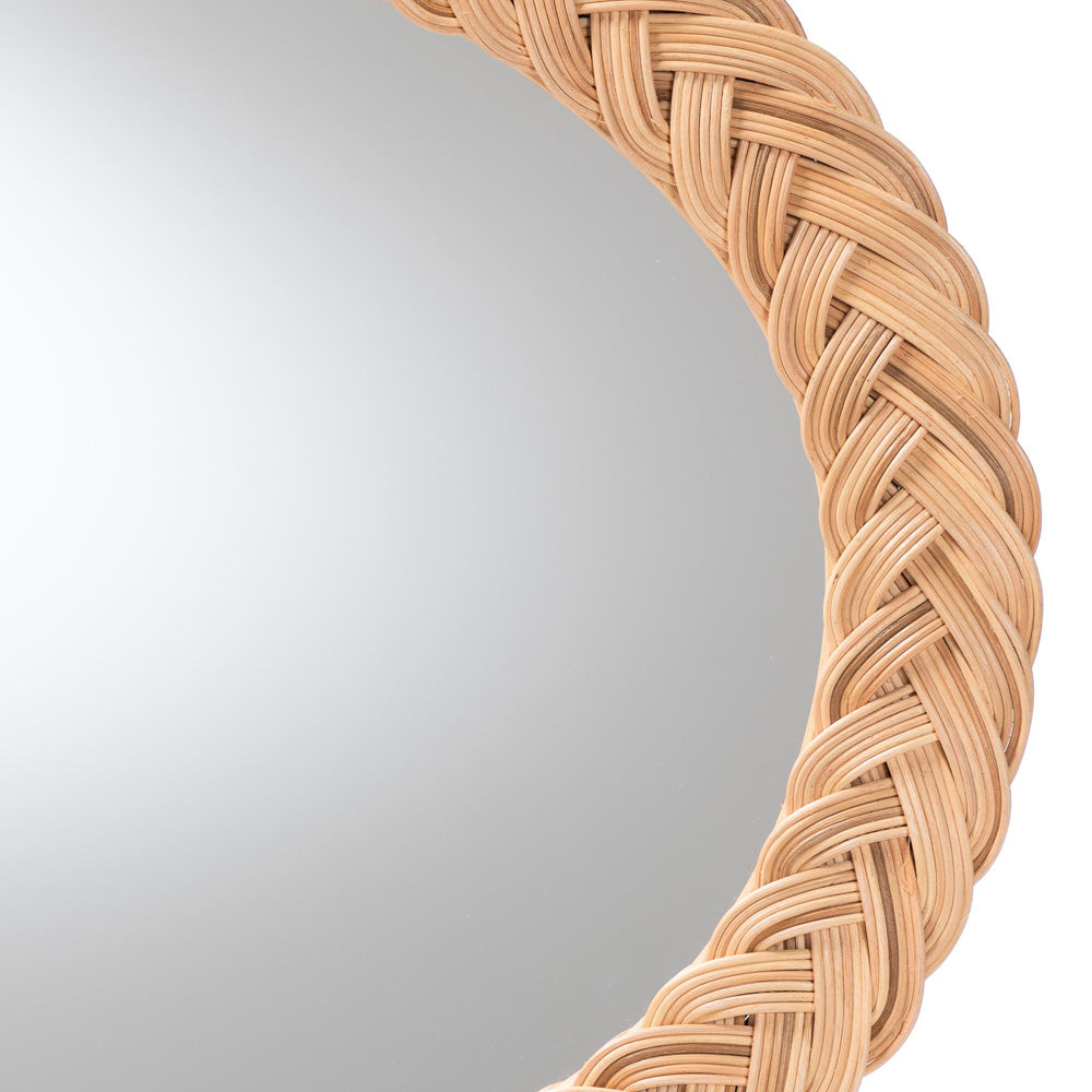 bali & pari - Nara Mirror in Light Honey - WS169-Light Honey Rattan-Mirror view 2