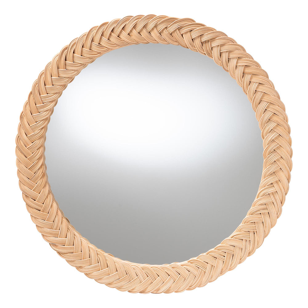 bali & pari - Nara Mirror in Light Honey - WS170-Light Honey Rattan-Mirror view 1