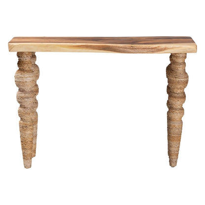 bali & pari - Nasnan Console Table in Natural Brown - J3157-1PCDT-Natural Wood-Console Table-KD-Box view 4