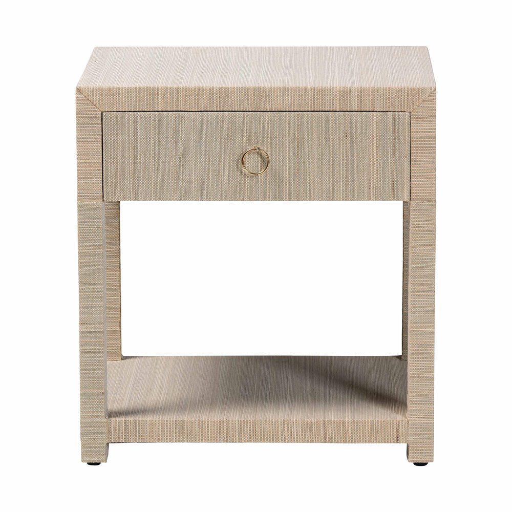 bali & pari - Nata Nightstand in Natural/Gold - Nata-Natural Woven Grasscloth-NS view 3