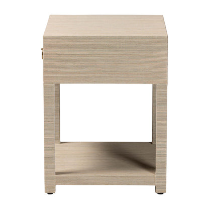 bali & pari - Nata Nightstand in Natural/Gold - Nata-Natural Woven Grasscloth-NS view 4